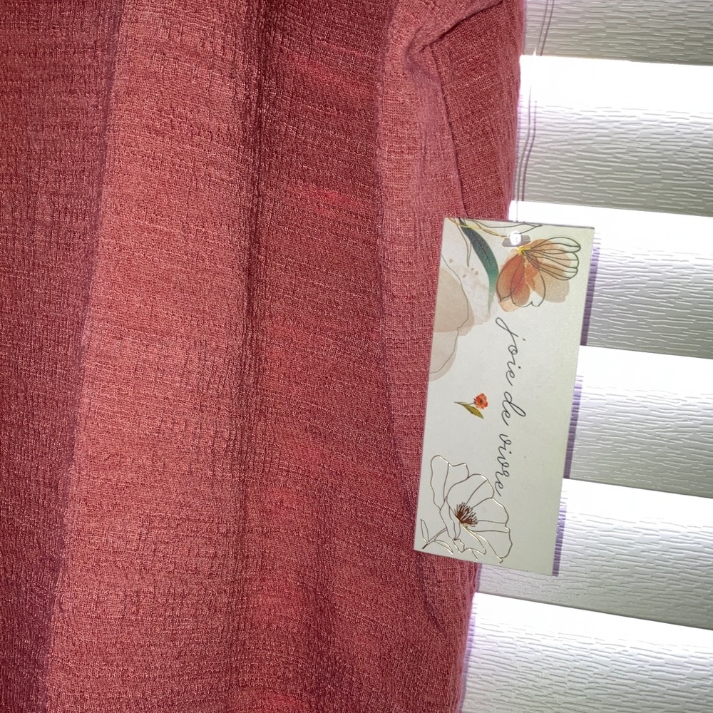 Elegant Button-Shoulder Blouse - Terracotta - Picture 2 of 8